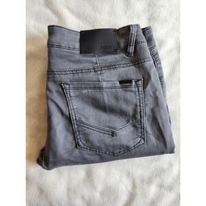 Ezekiel 305 Chopper Slim Straight Stretch Jeans 33x32 Gray 5 Pocket Streetwear